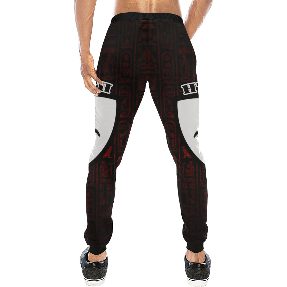 SETH RED Men's All Over Print Sweatpants (Model L11)