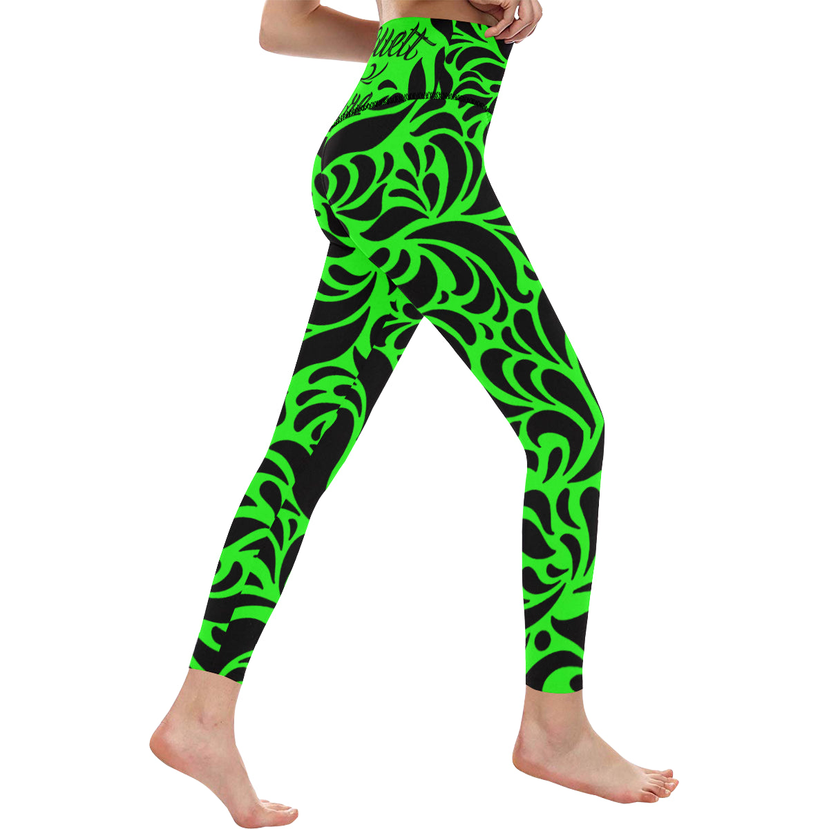 GORGEOUS FLUO All Over Print High-Waisted Leggings
