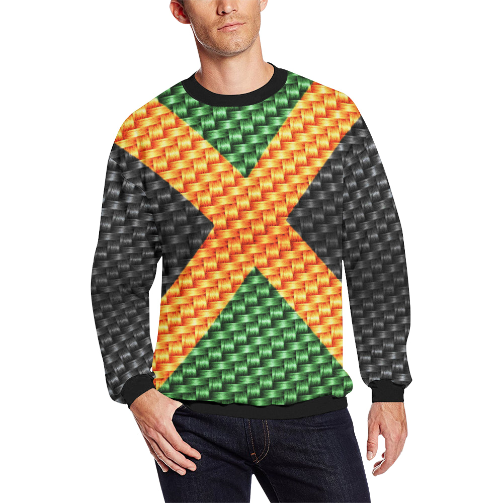 JAMAICA Men's Oversized Fleece Crew Sweatshirt