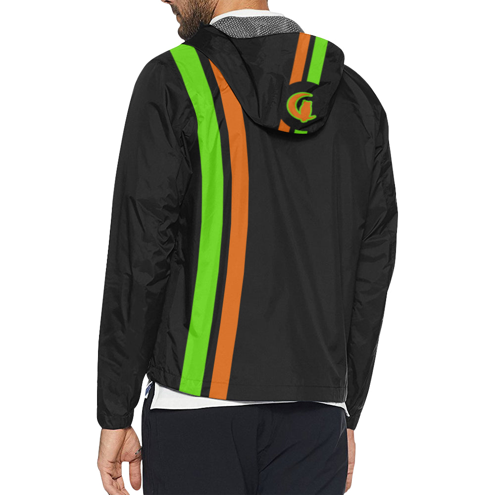 FRESH UP ORANGE All Over Print Windbreaker for Unisex