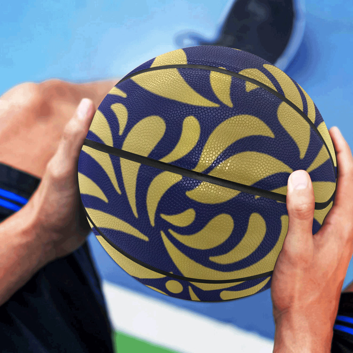GORGIOUS LEAF BLU All Over Print Basketball