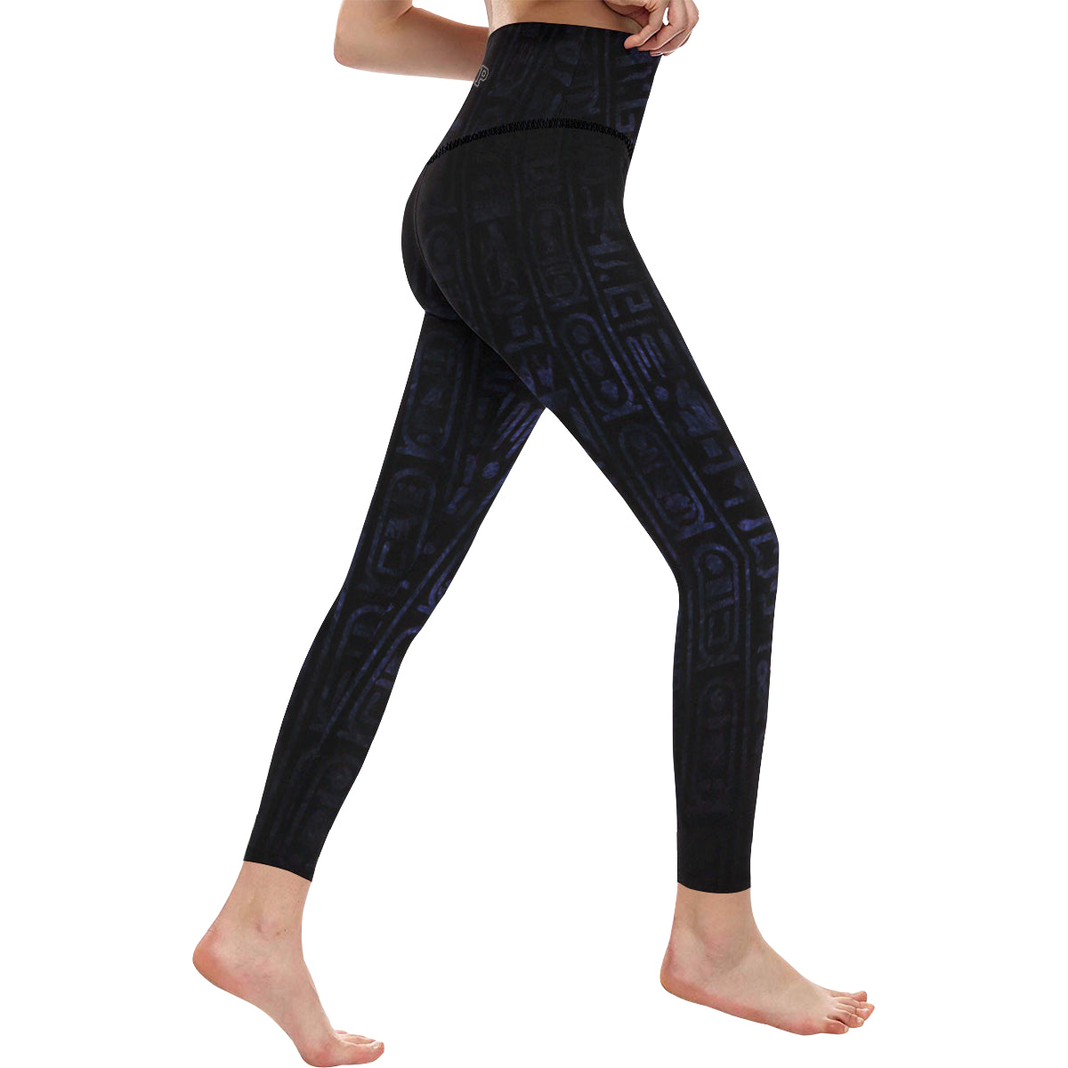 HOTEP ANKH All Over Print High-Waisted Leggings (Model L36)