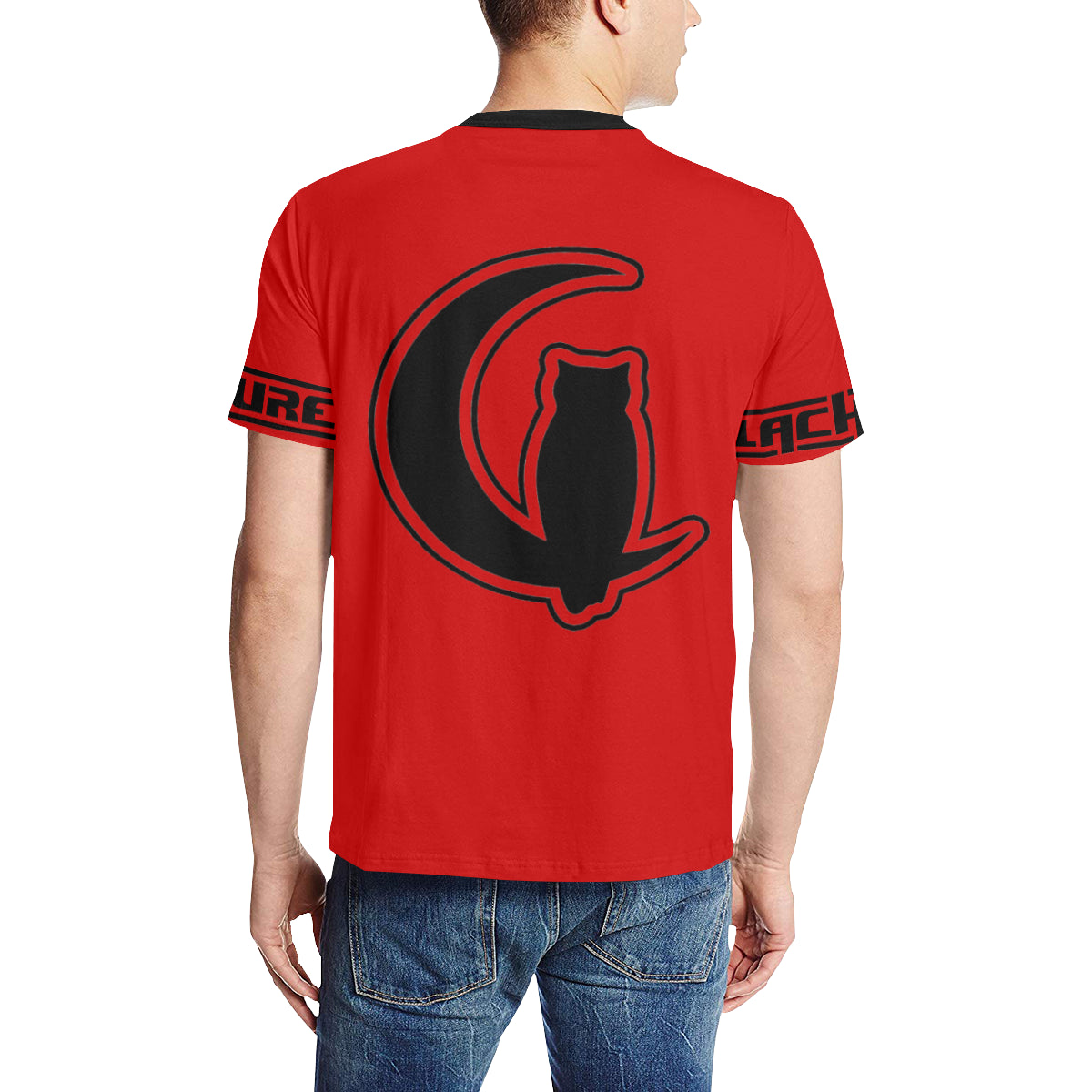 BLACC BORDER RED Men's All Over Print T-Shirt
