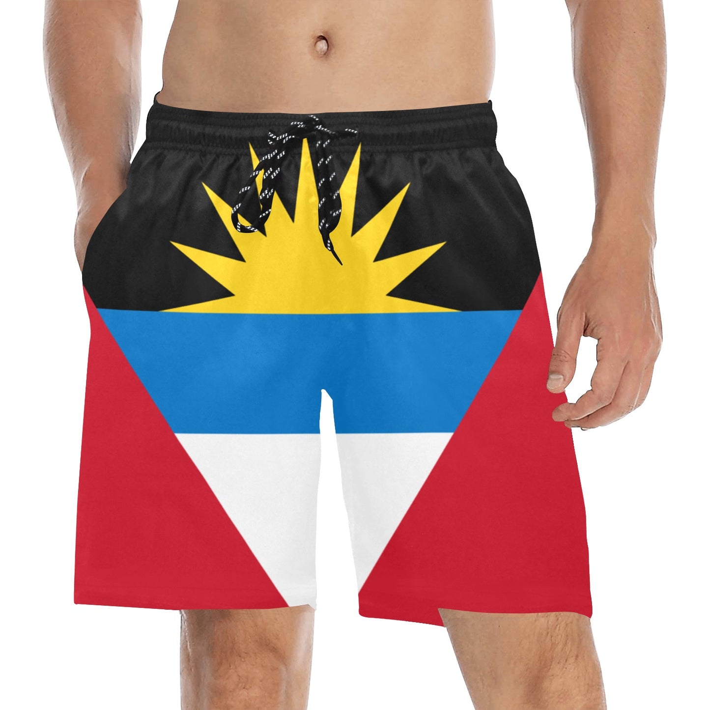 DIASPORA ENG/DUTCH Men's Mid-Length Beach Shorts