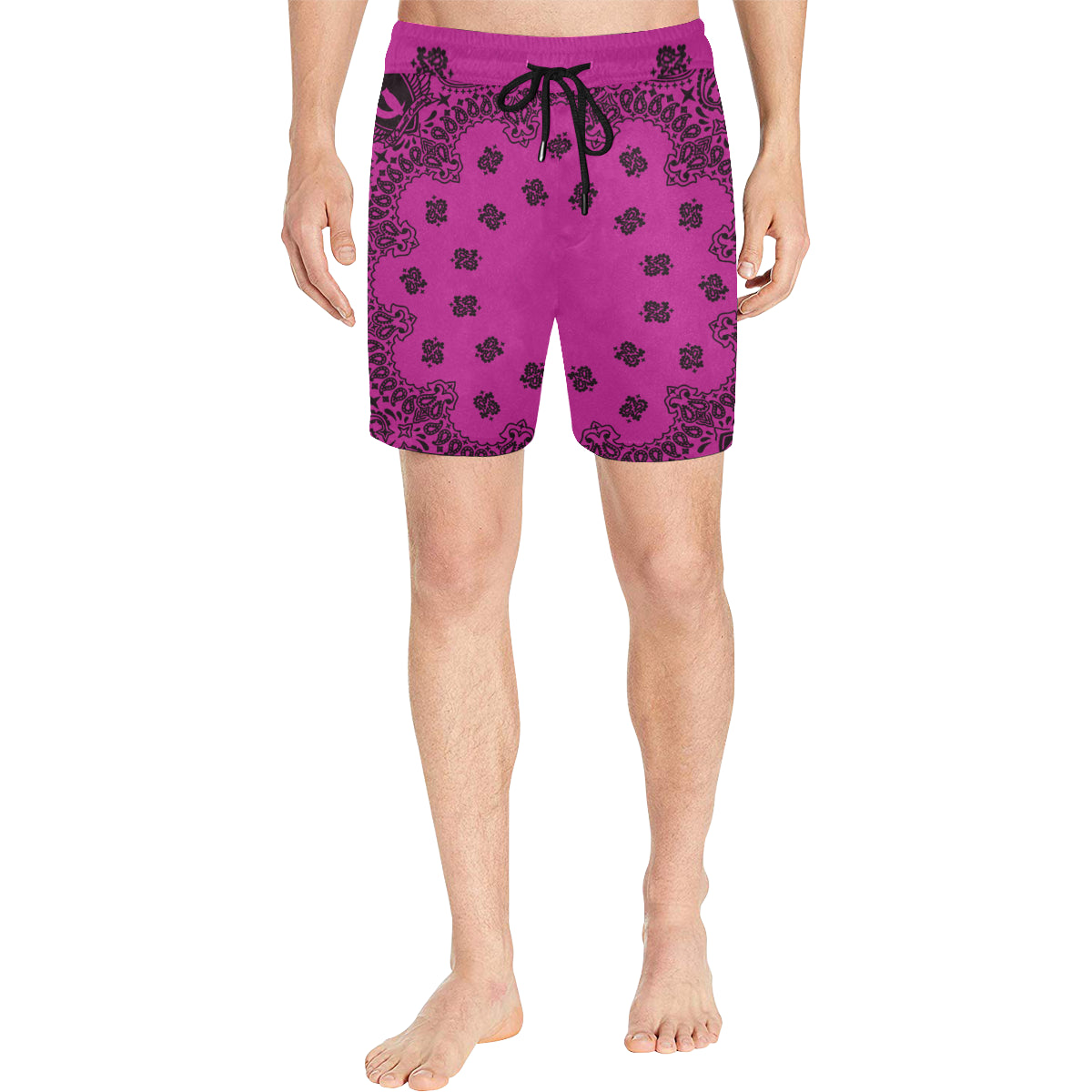 BANDANA GRAPES Men's Mid-Length Swim Shorts
