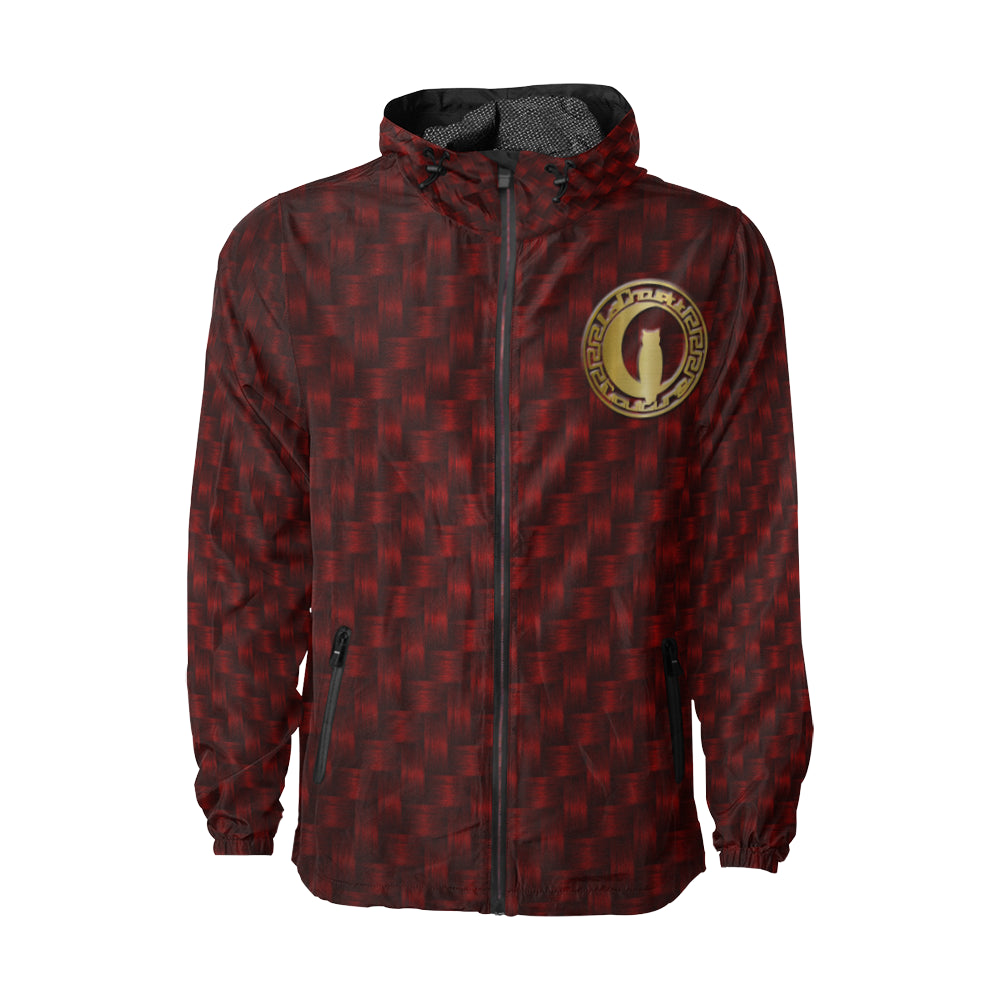 PAGNE RED All Over Print Windbreaker for Unisex