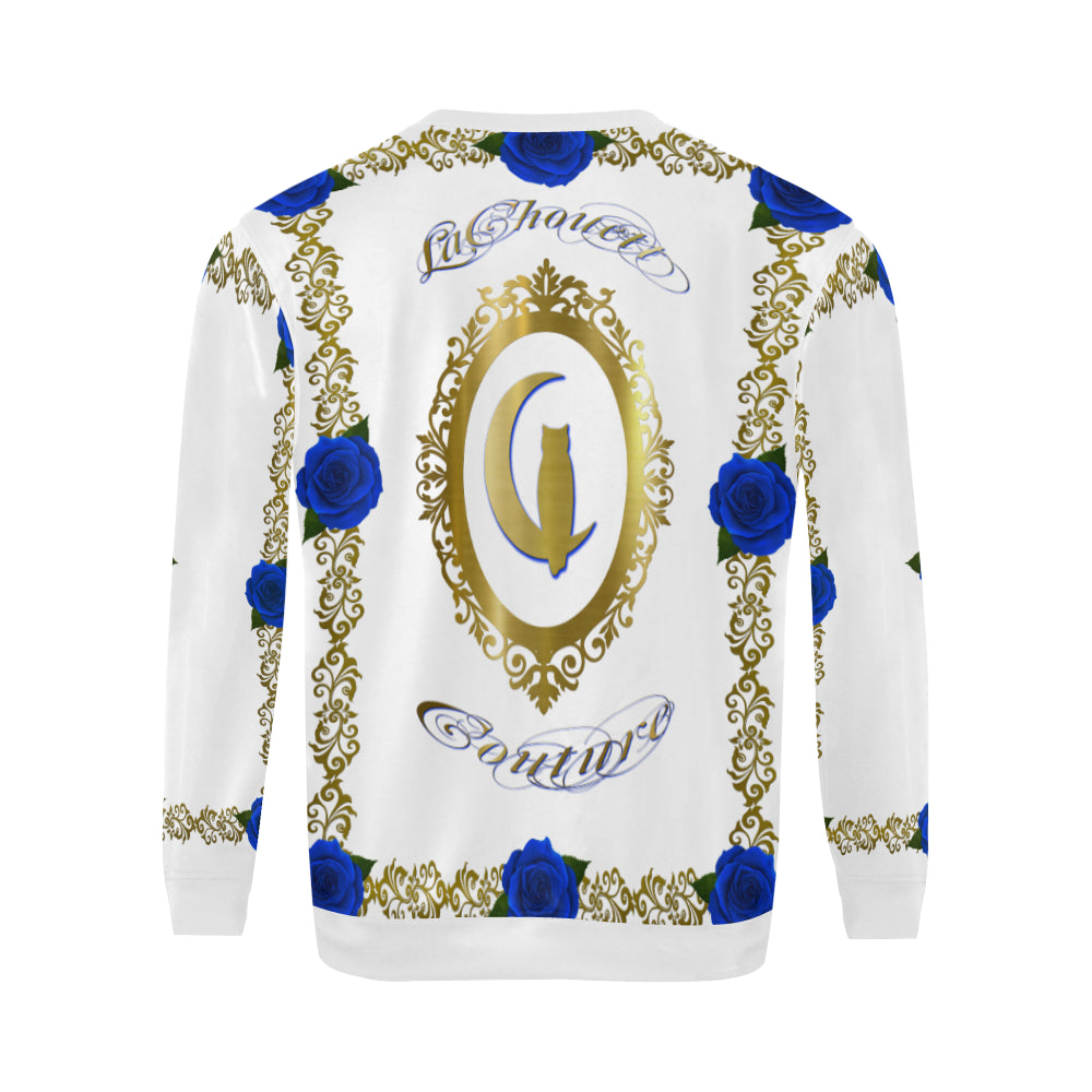 BLUE ROSES LCC All Over Print Crewneck Sweatshirt for Men