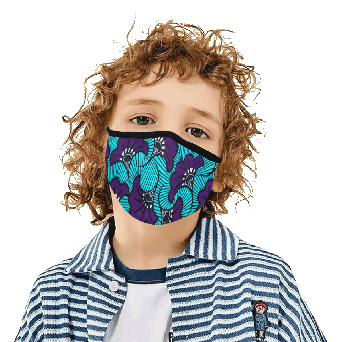 AFRIKA FLOWER Mouth Mask in One Piece (2 Filters Included)