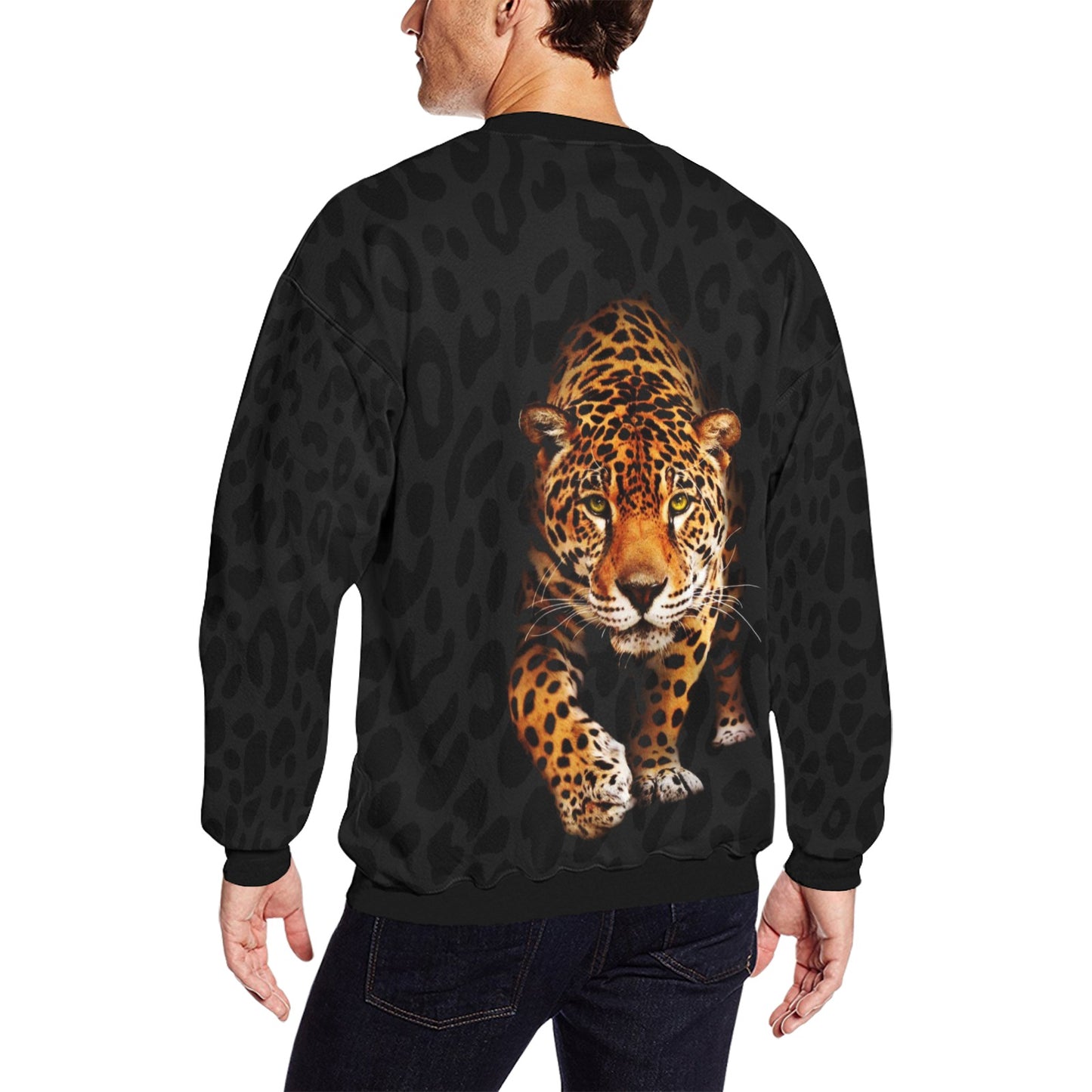 JAGUAR All Over Print Crewneck Sweatshirt for Men