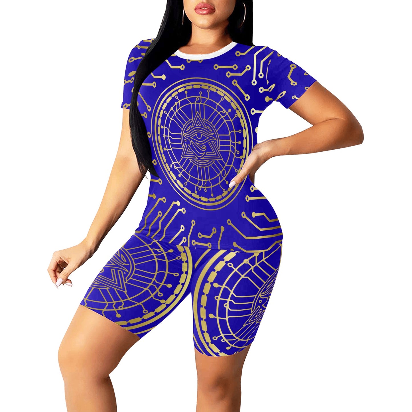 CRYPTO KMT Women's Short Yoga Set