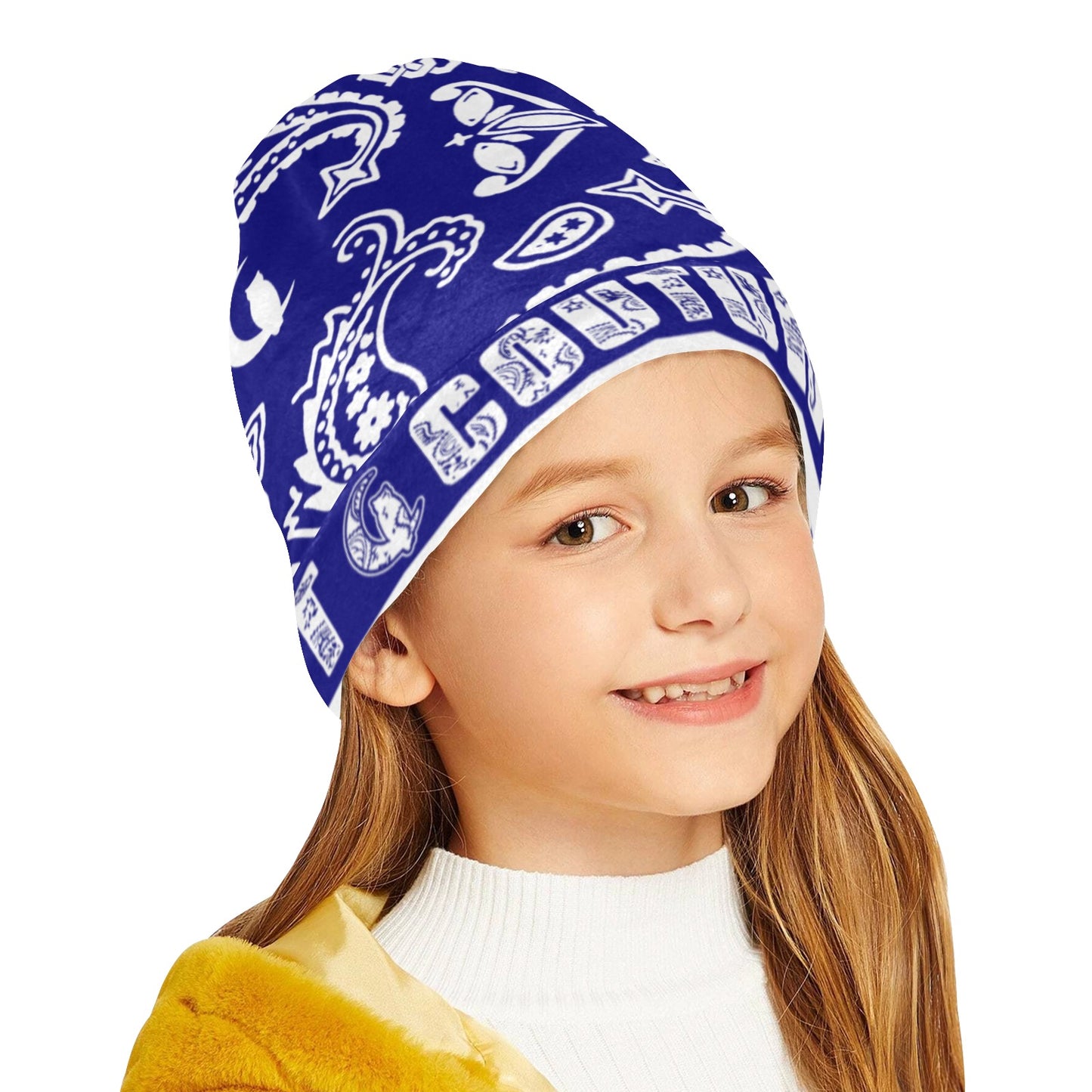 BANDANA PAISLEY All Over Print Beanie for Kids