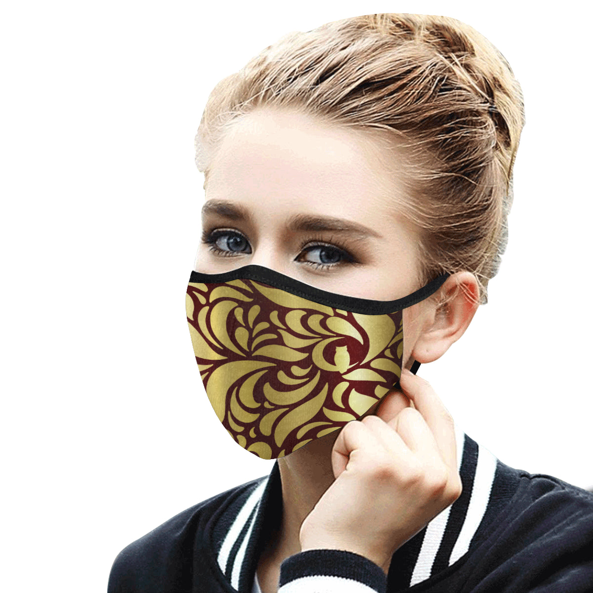 GORGIOUS BRDX LEAF Mouth Mask in One Piece (2 Filters Included)