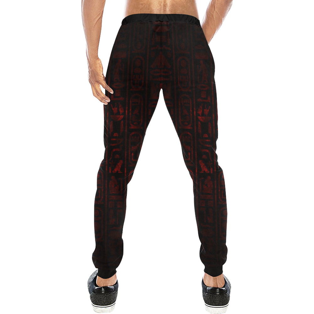 RED HIEROGLYH Men's Sweatpants