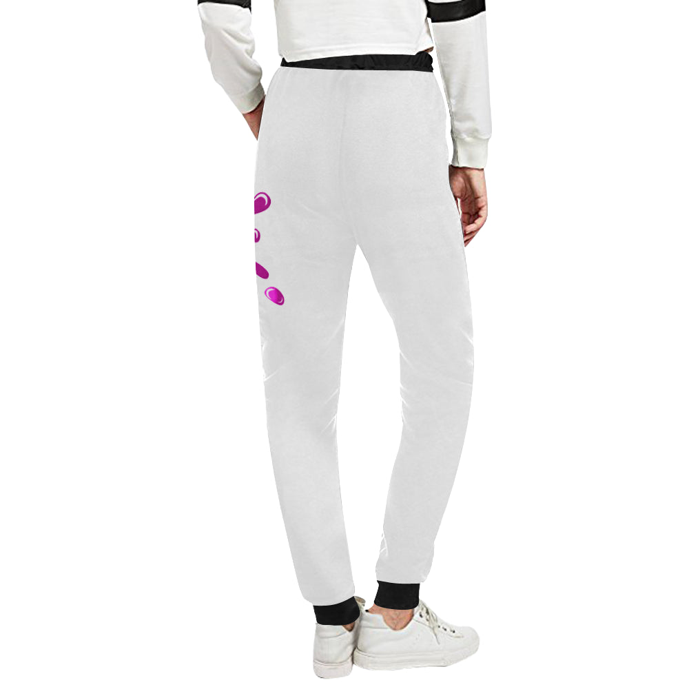SPLASH OUT WHT Women's All Over Print Sweatpants (Model L11)