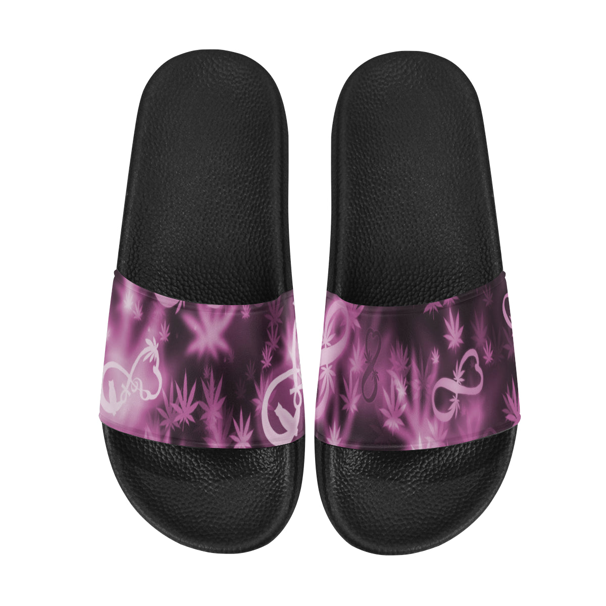 INFINITY PURPLE COSMOS Women's Slide Sandals
