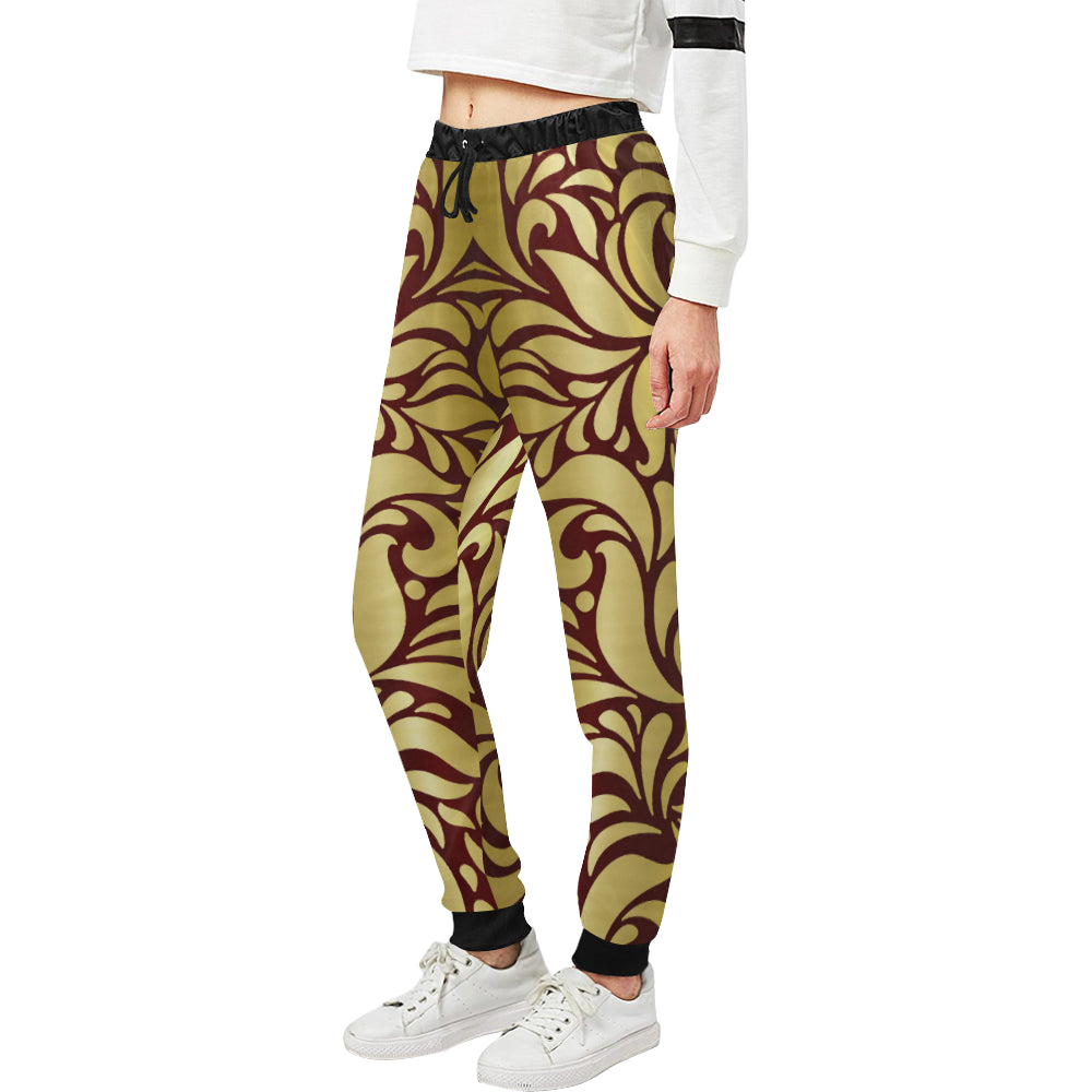 GORGIOUS LEAF BRDX Women's All Over Print Sweatpants (Model L11)
