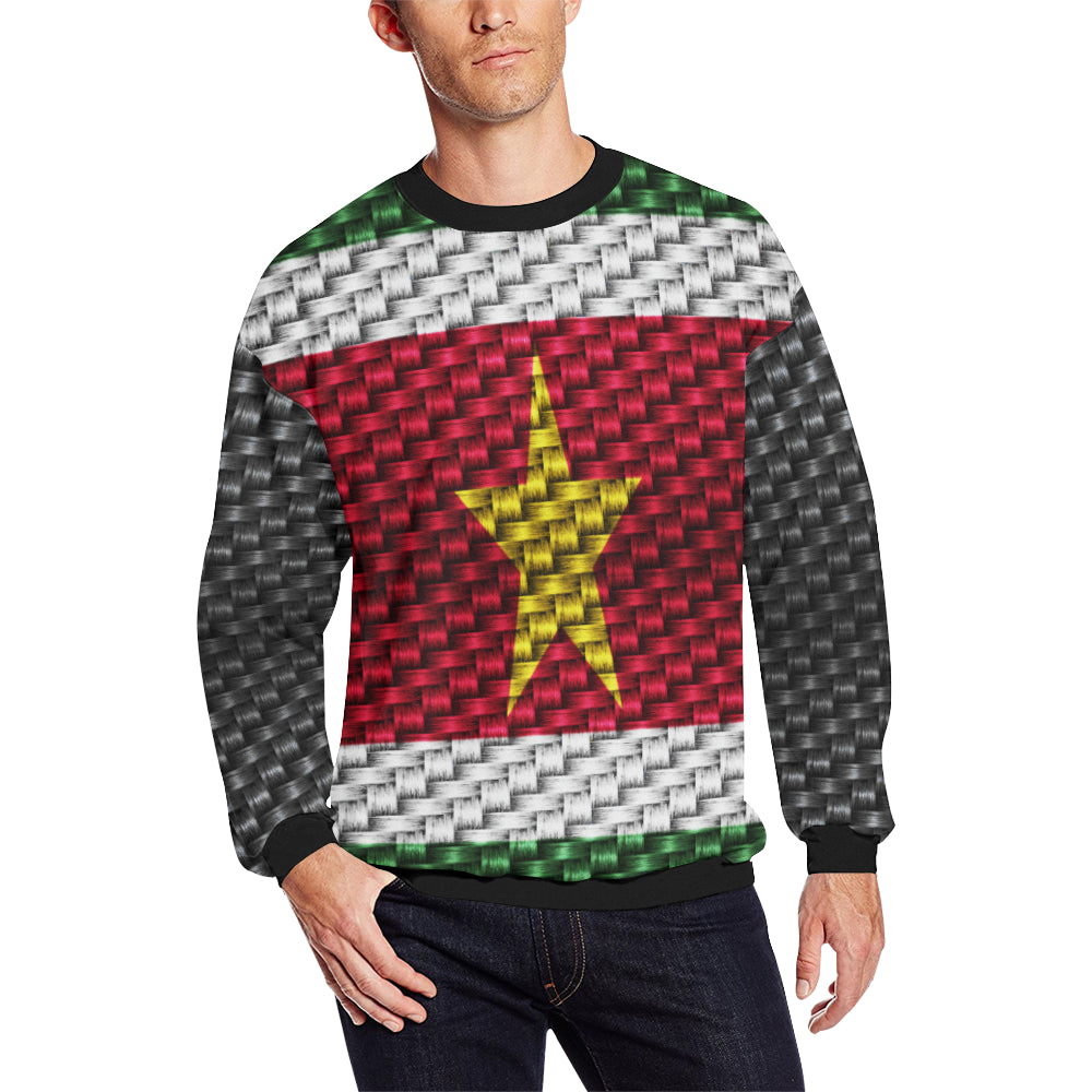 SURINAME Men's Oversized Fleece Crew Sweatshirt