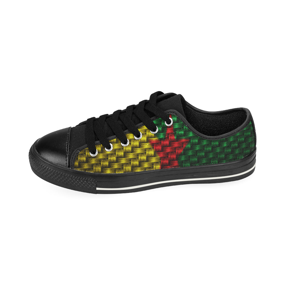 YANA FLAG TRESSER Men's Classic Canvas Shoes (Model 018)