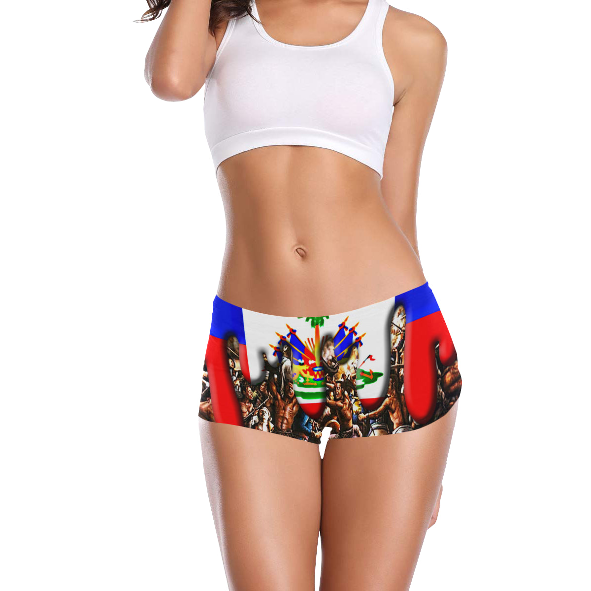 HAITI BLEEDIN Women's All Over Print Boyshort Panties (Model L31)