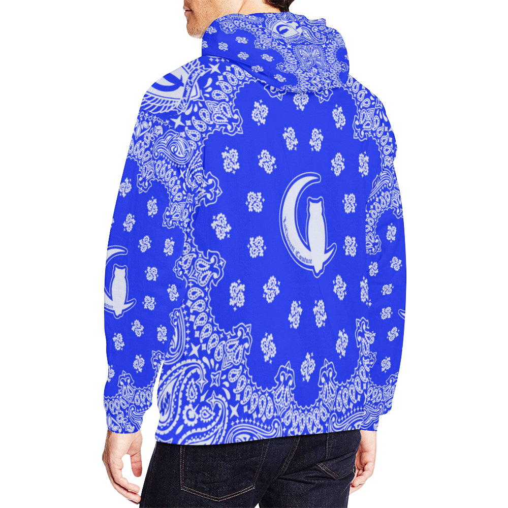 LCC BLUSKY All Over Print Hoodie for Men/Large Size (USA Size) (Model H13)