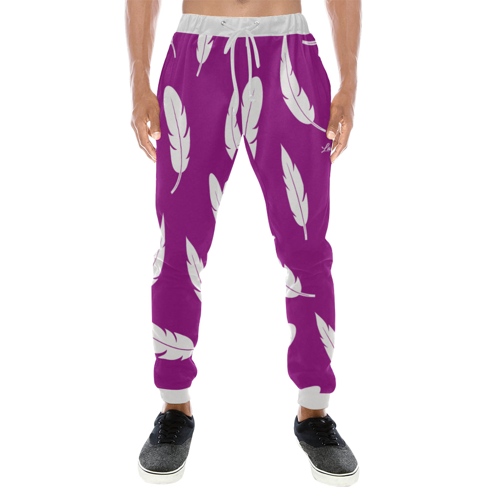 FEATHER GRAPES Men's All Over Print Sweatpants