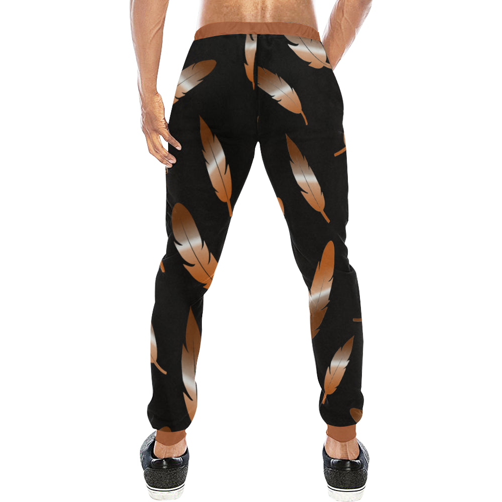FEATHER COLOR BLCC Men's All Over Print Sweatpants