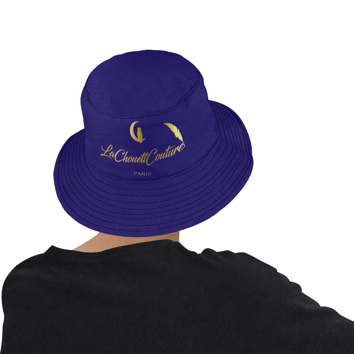 LCC PARIS NAVY All Over Print Bucket Hat for Men