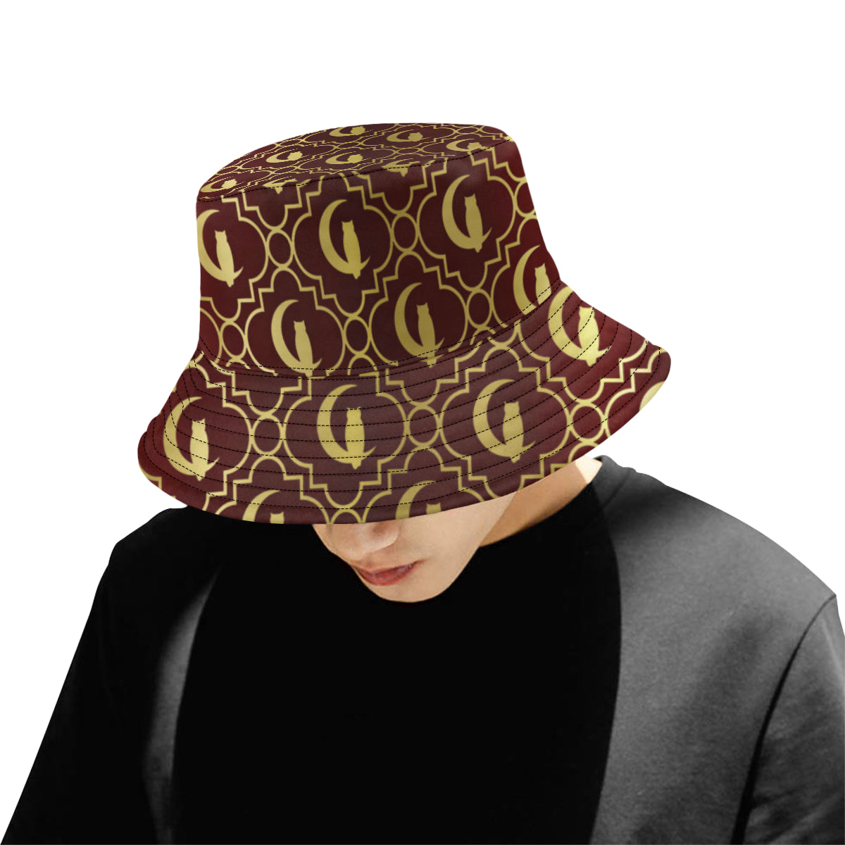 ELEGANCE BRDX All Over Print Bucket Hat for Men