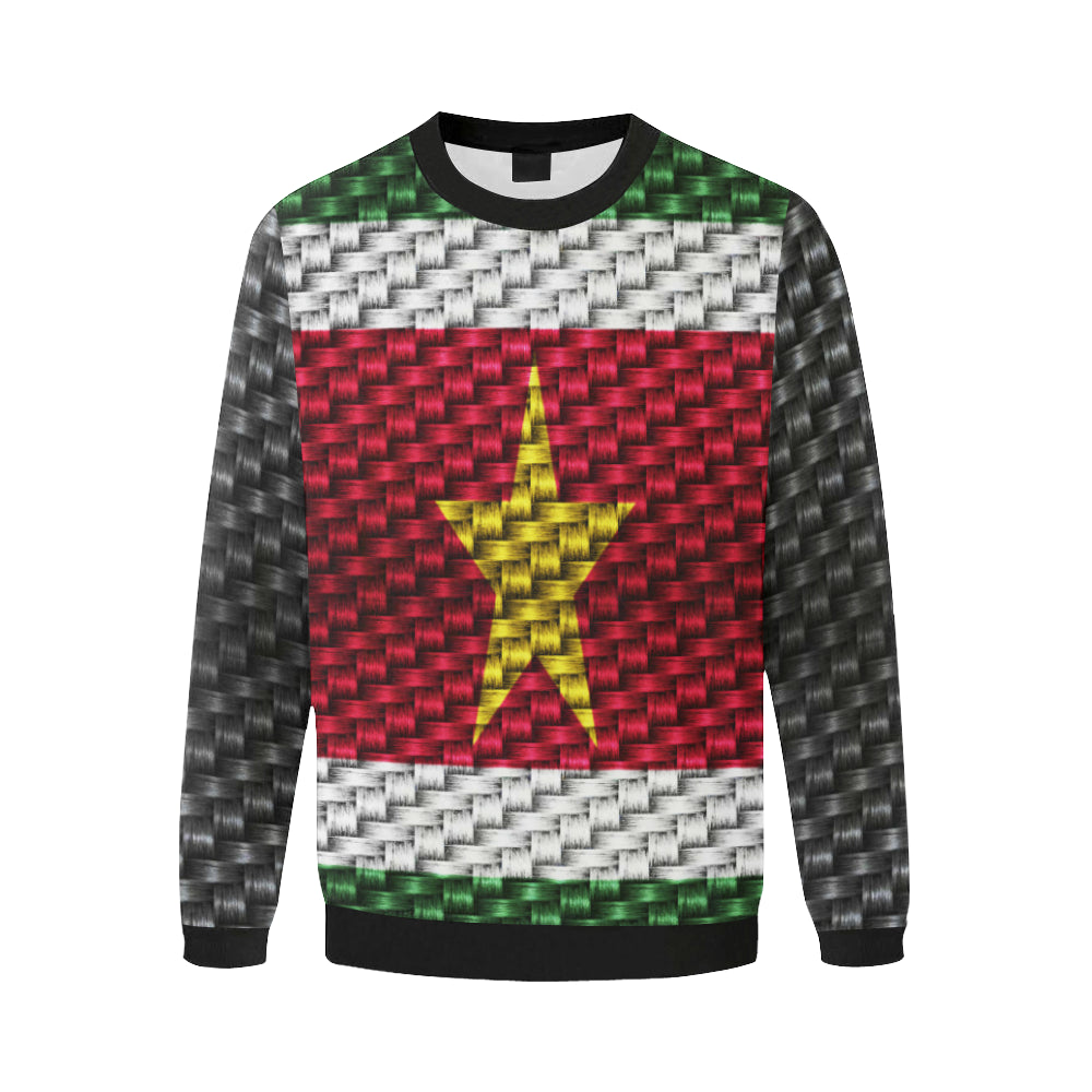 SURINAME Men's Oversized Fleece Crew Sweatshirt