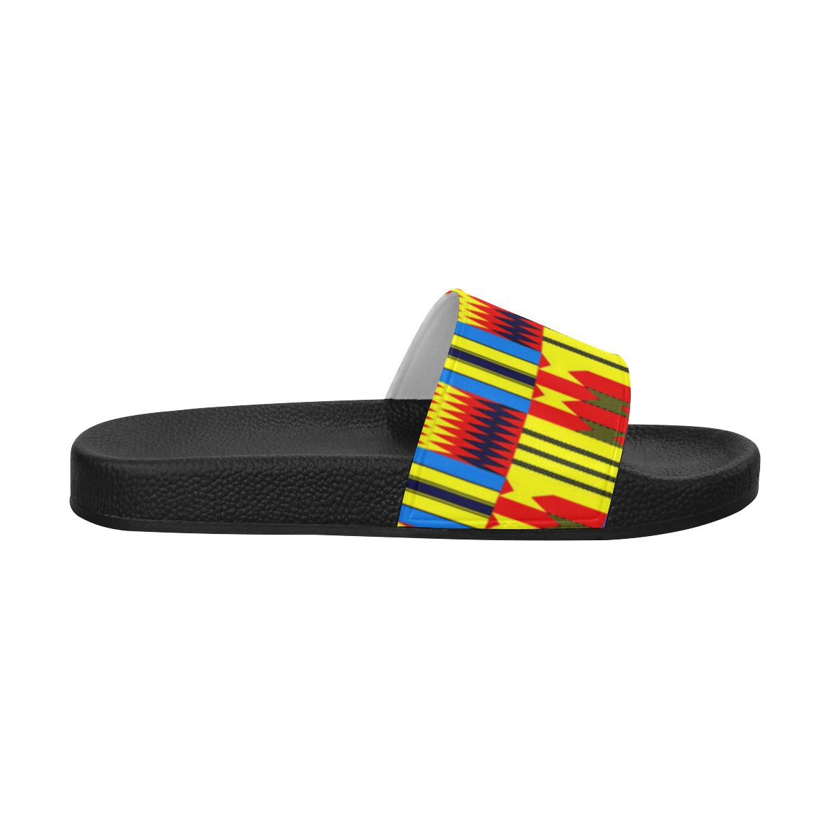 KENTE BLUE Women's Slide Sandals