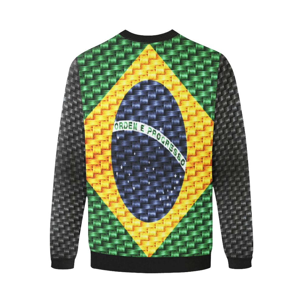 BRASIL Men's Oversized Fleece Crew Sweatshirt