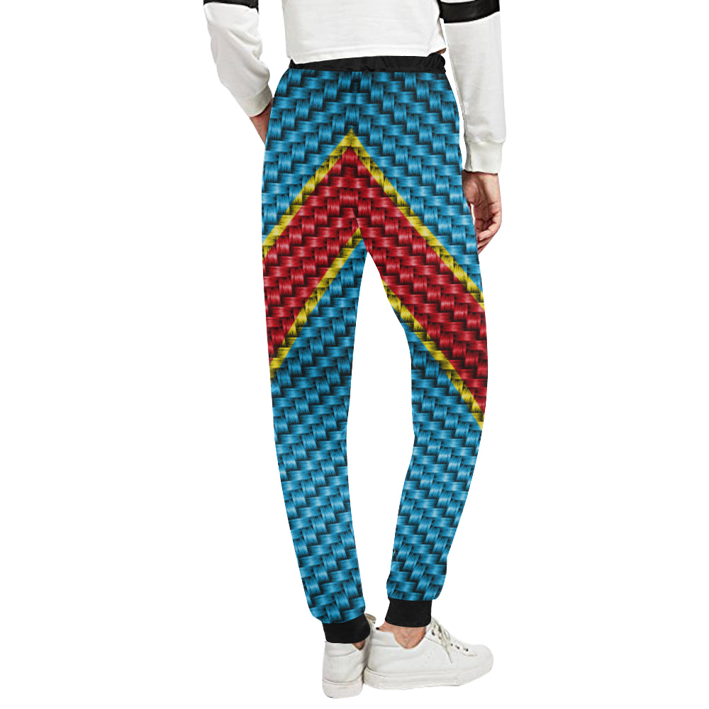 CONGO FLAG Women's All Over Print Sweatpants (Model L11)