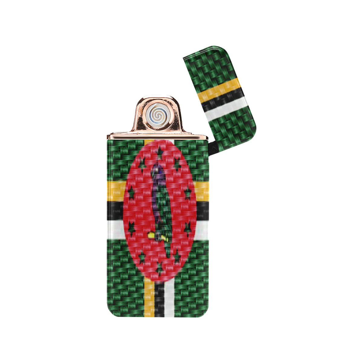 DOMINICA FLAG USB Rechargeable Lighter