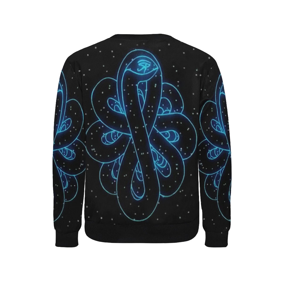 SNAKE OF CREATION WADJET Men's Rib Cuff Crew Neck Sweatshirt