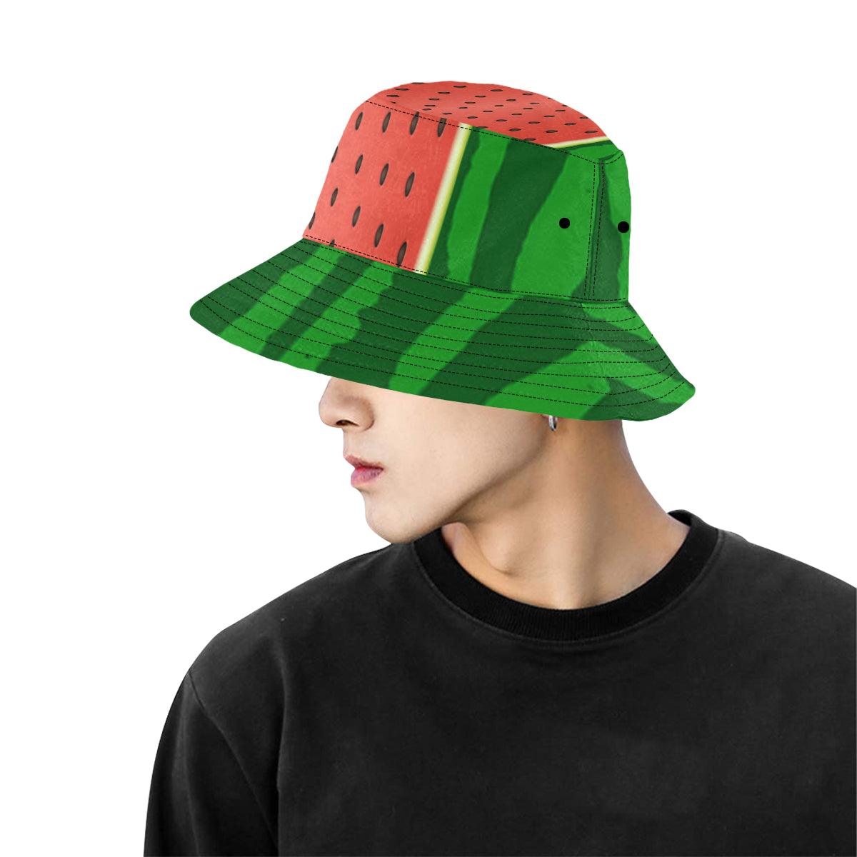 watermelon All Over Print Bucket Hat for Men