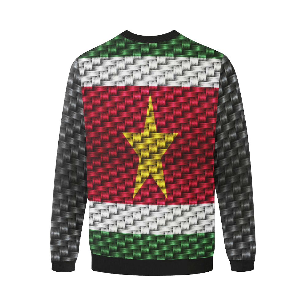 SURINAME Men's Oversized Fleece Crew Sweatshirt