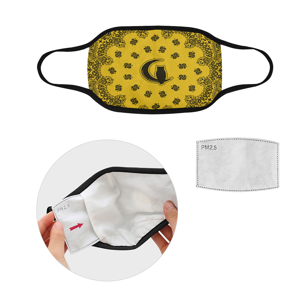 BANDANA LK Mouth Mask in One Piece (2 Filters Included)