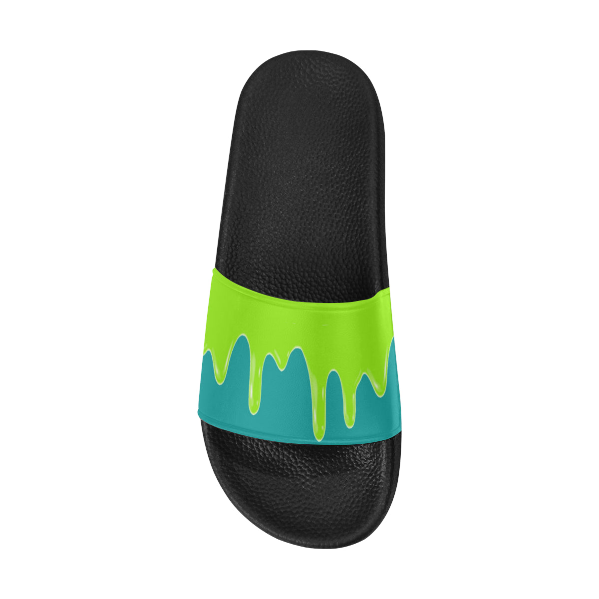 PURPLE DRIPPIN Men's Slide Sandals (Model 057)