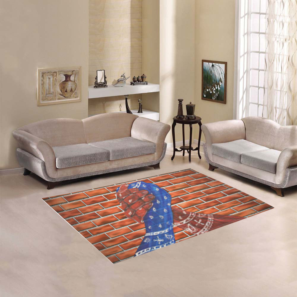 Cs UP & Bs UP UNITED Area Rug 5'3''x4'
