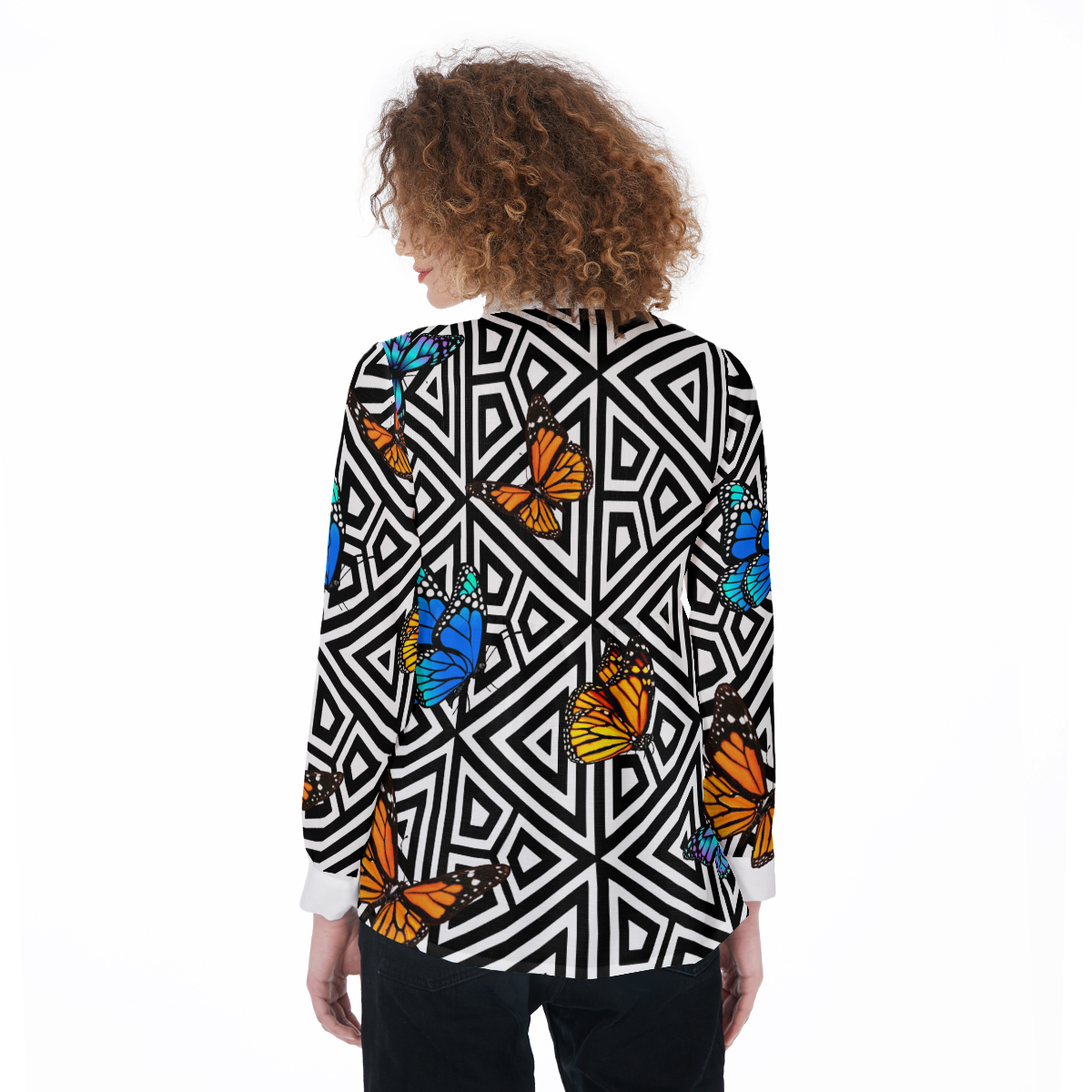 BUTTERFLY Women's Elastic-Back Shirt