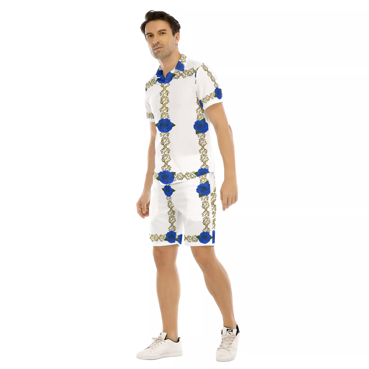 BLUE ROSES OWL Men's Short Sleeve Shirt Sets