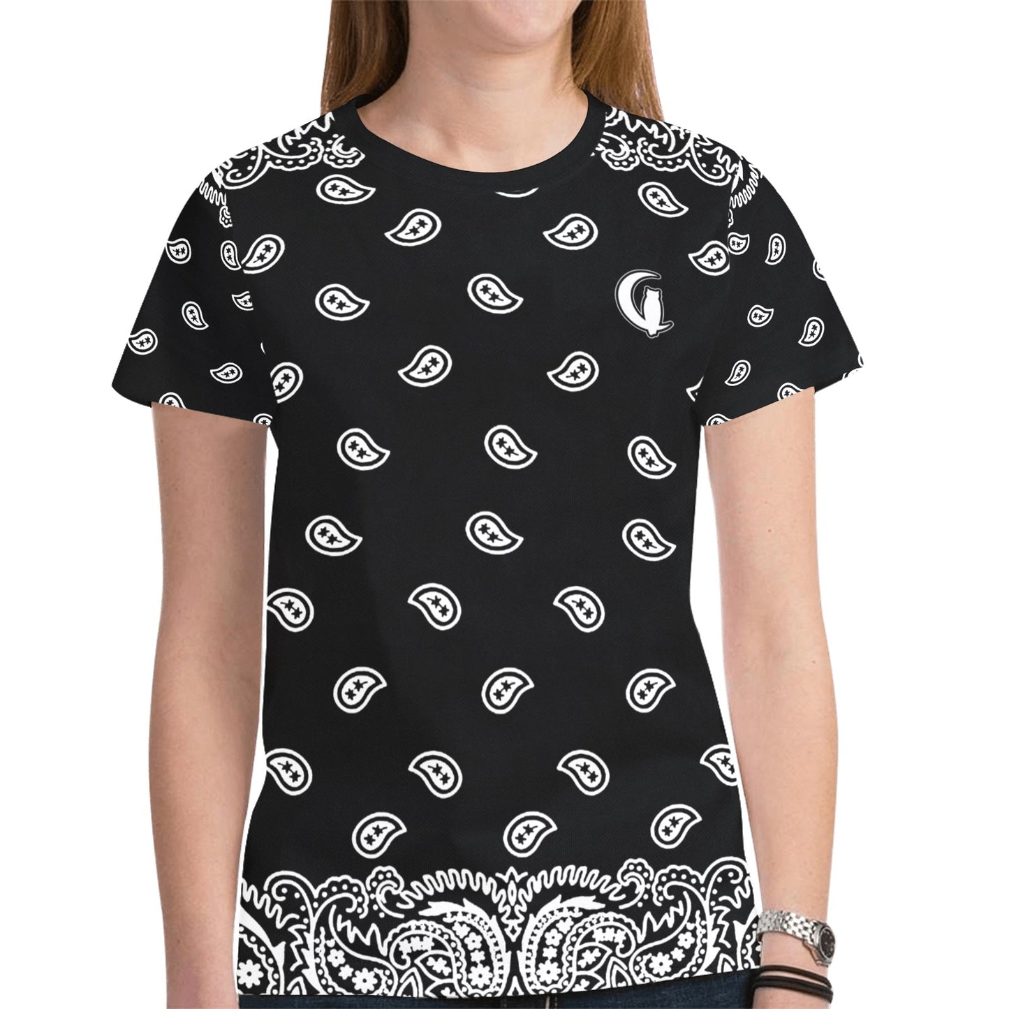 BANDANA FULLY New All Over Print T-shirt for Women