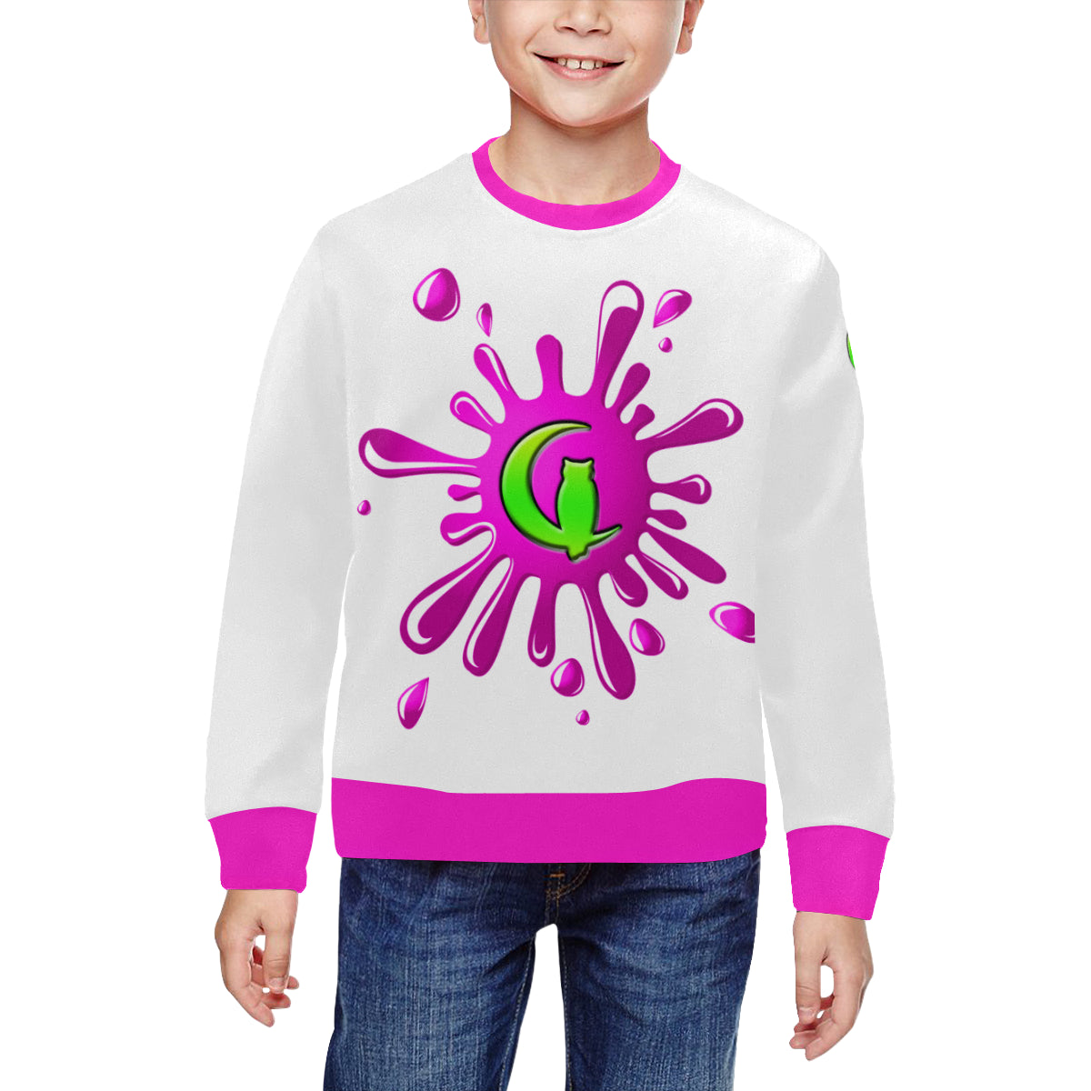 SPLASH OUT All Over Print Crewneck Sweatshirt for Kids (Model H29)