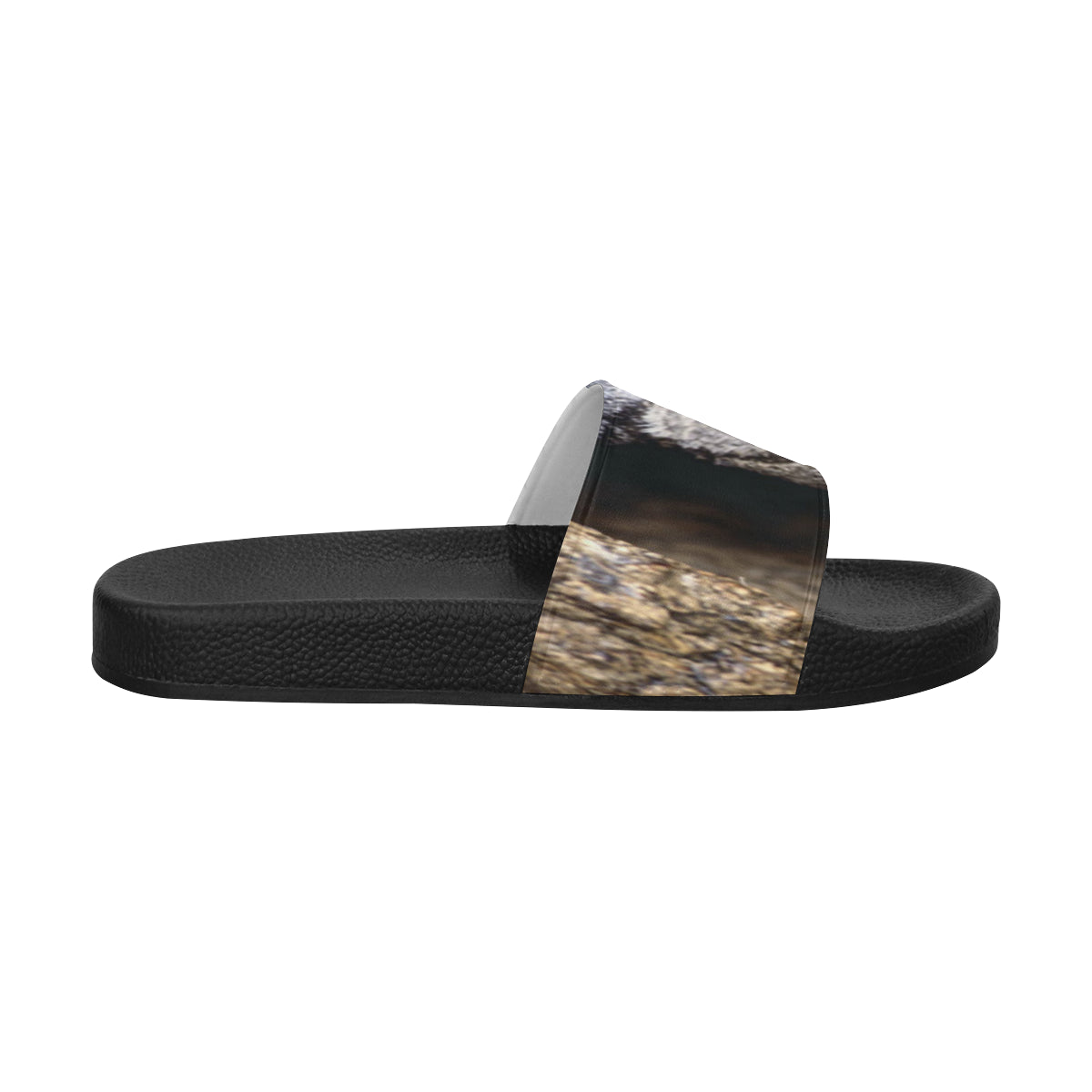 OWL IN HOLE Men's Slide Sandals (Model 057)