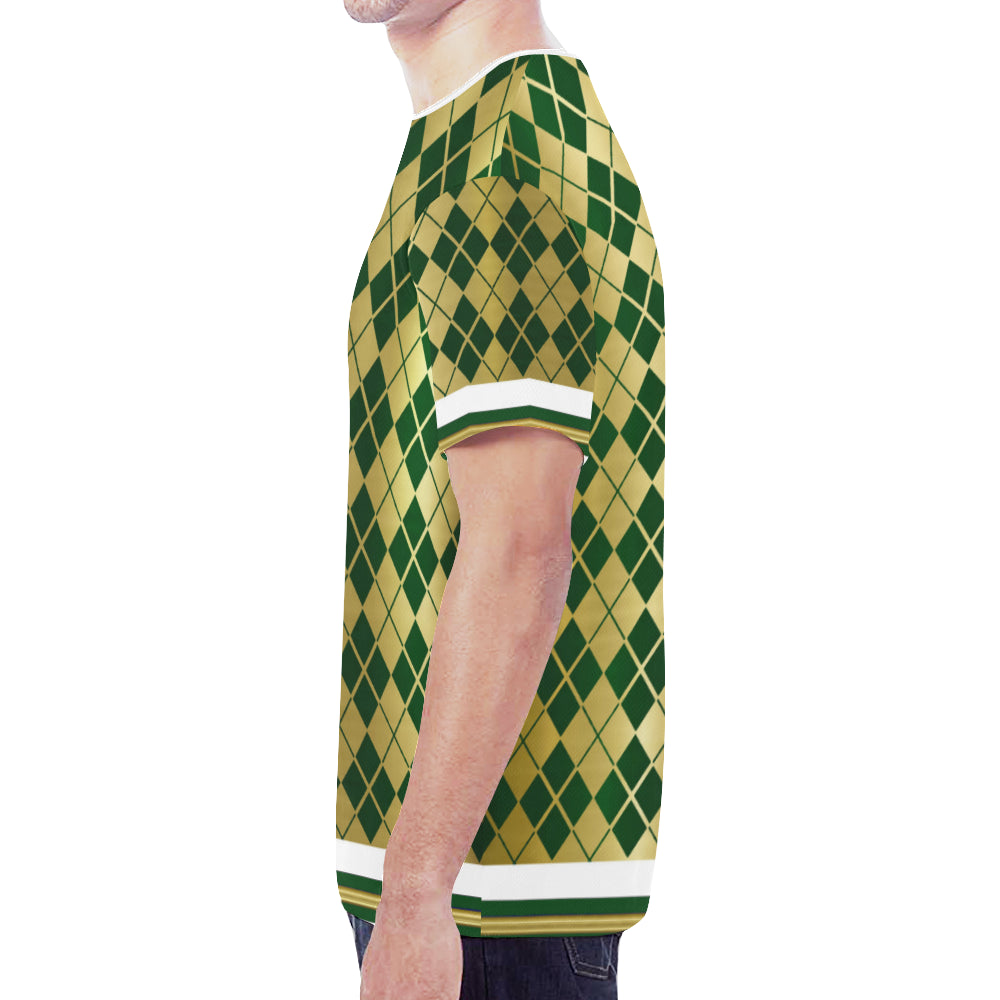 ARLEQUIN GREEN New All Over Print T-shirt for Men