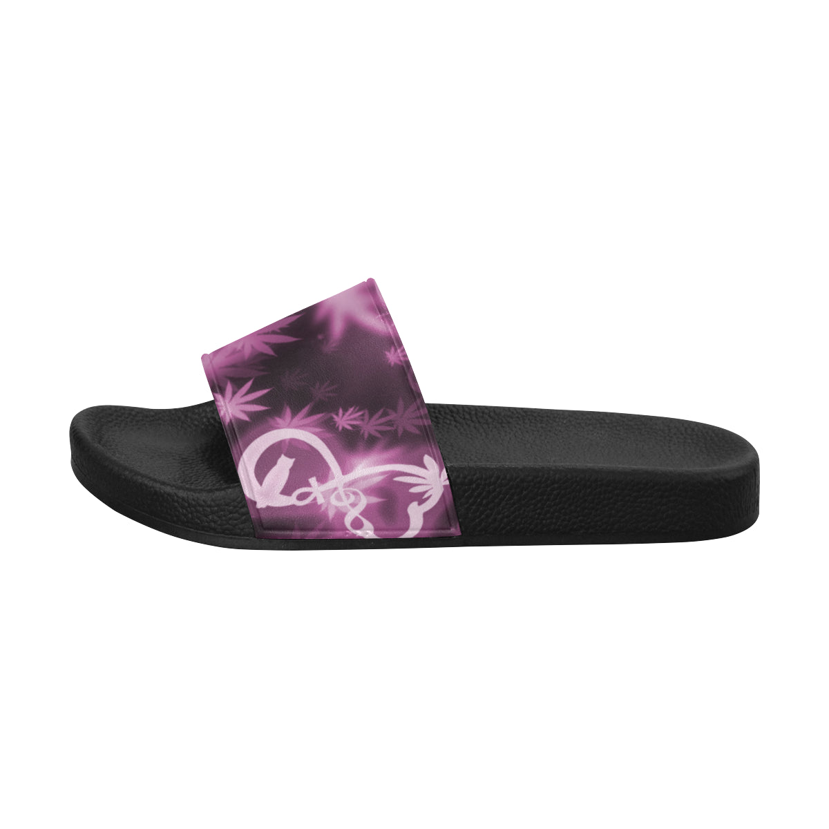 INFINITY PURPLE COSMOS Men's Slide Sandals (Model 057)