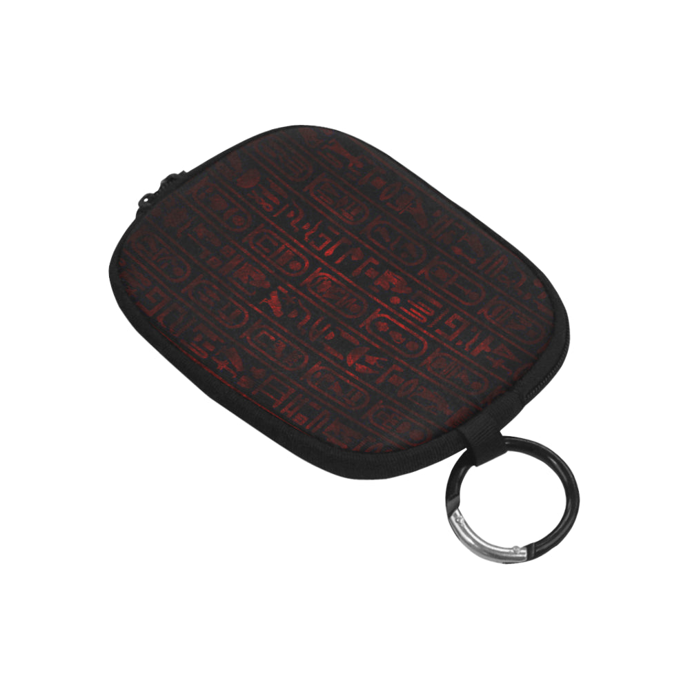 HIEROGLYH RED Coin Purse (Model 1605)