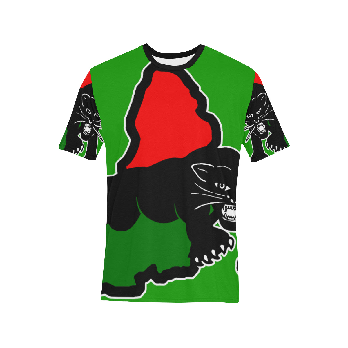 BLACC PANTHER GREEN Men's All Over Print T-Shirt