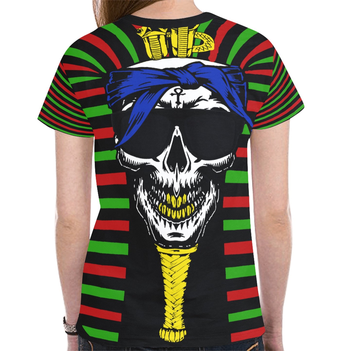 RBG C SKULL New All Over Print T-shirt for Women