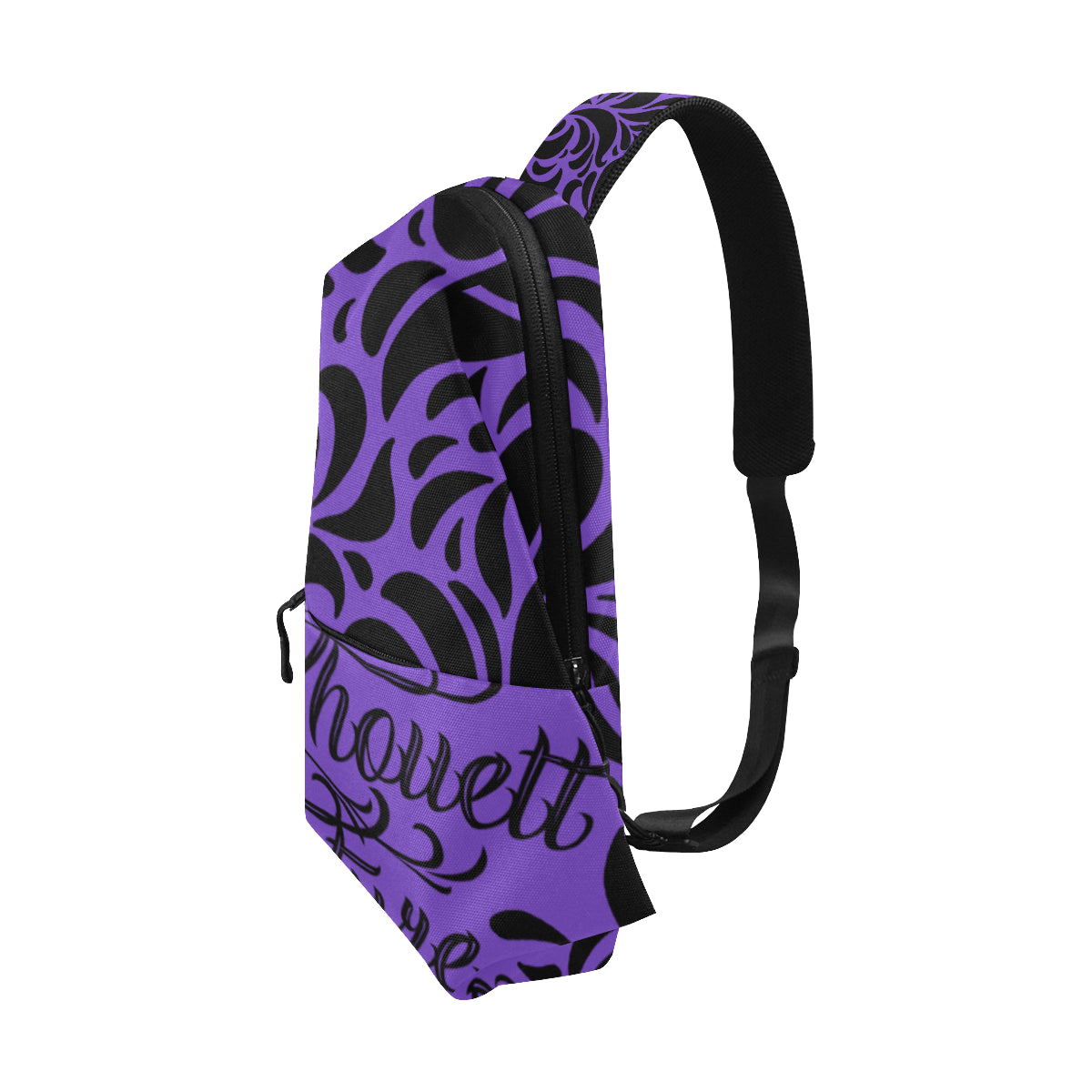 GORGIOUS LEAF PURPLE Chest Bag (Model 1678)